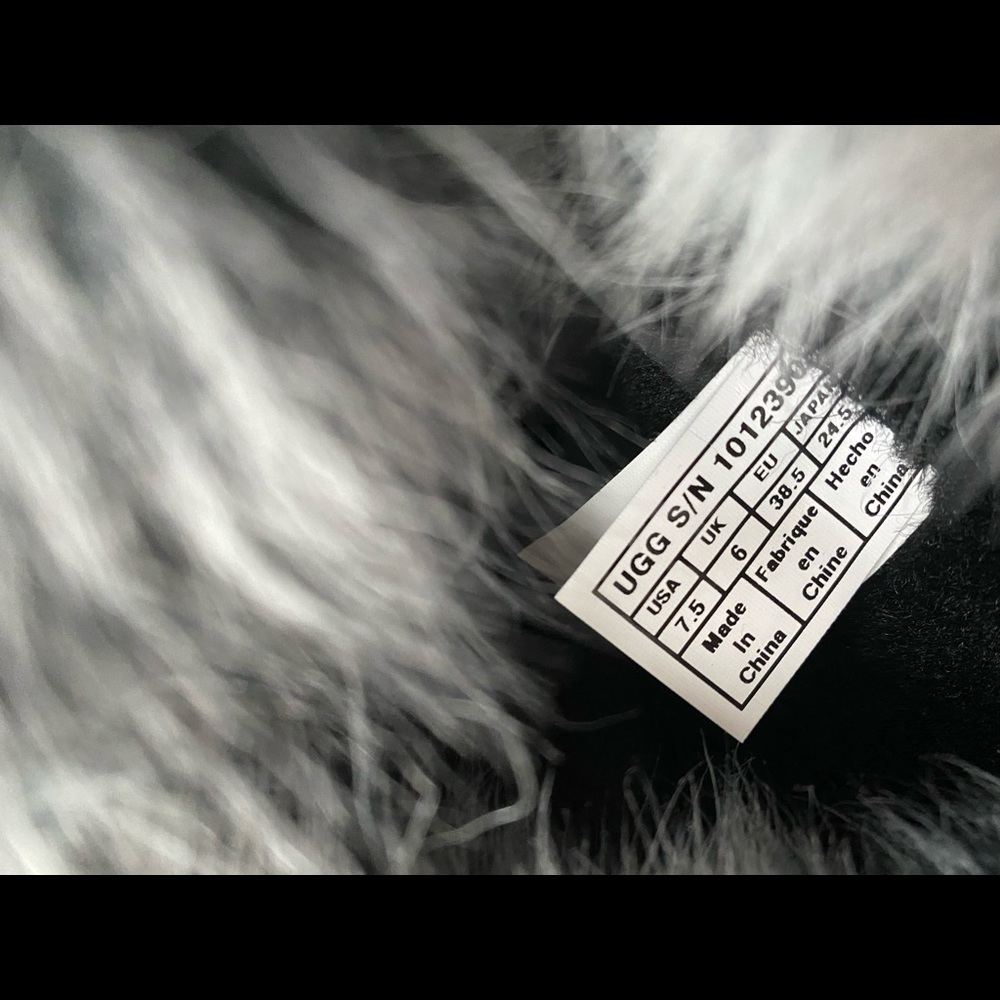 EUC UGG Rosalind pull on black tall boots-toscana silver gray/black fur cuff. - Picture 14 of 14